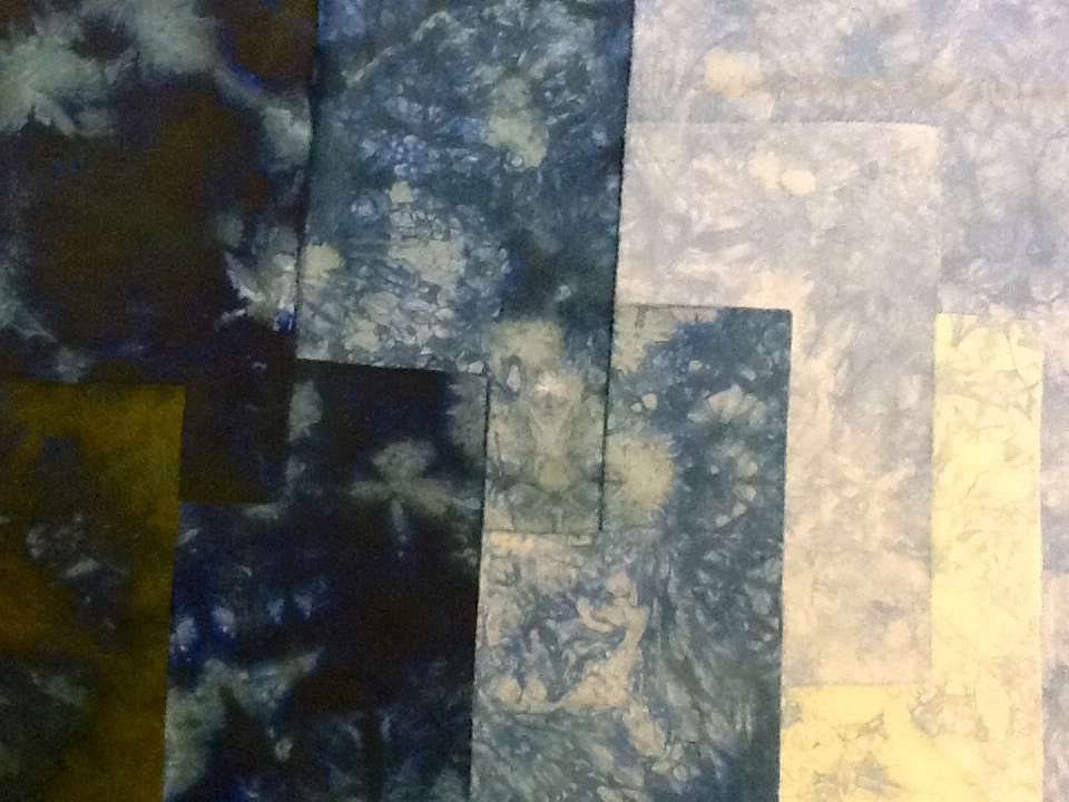 Farbreihe mit Procion MX Schwarz